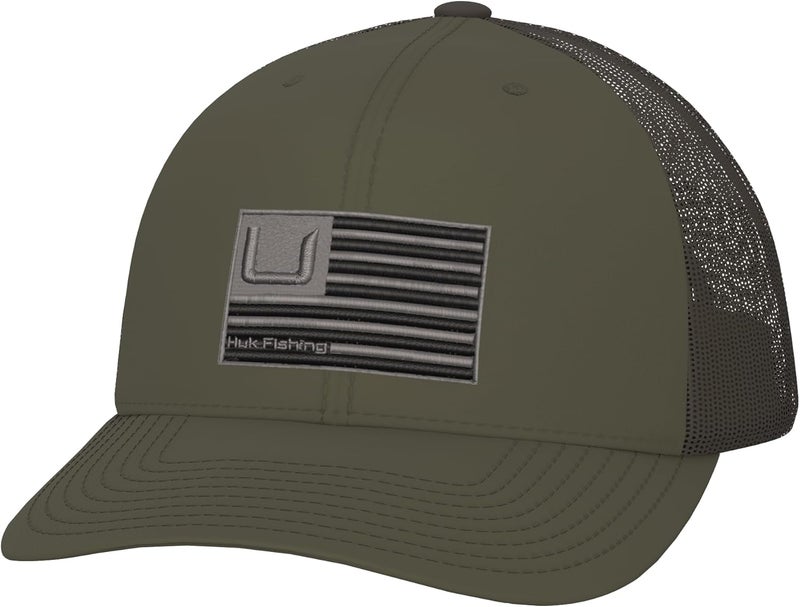 HUK Store Mens Trucker Hat, Anti-Glare Snapback Fishing Hat for Men - Image 1